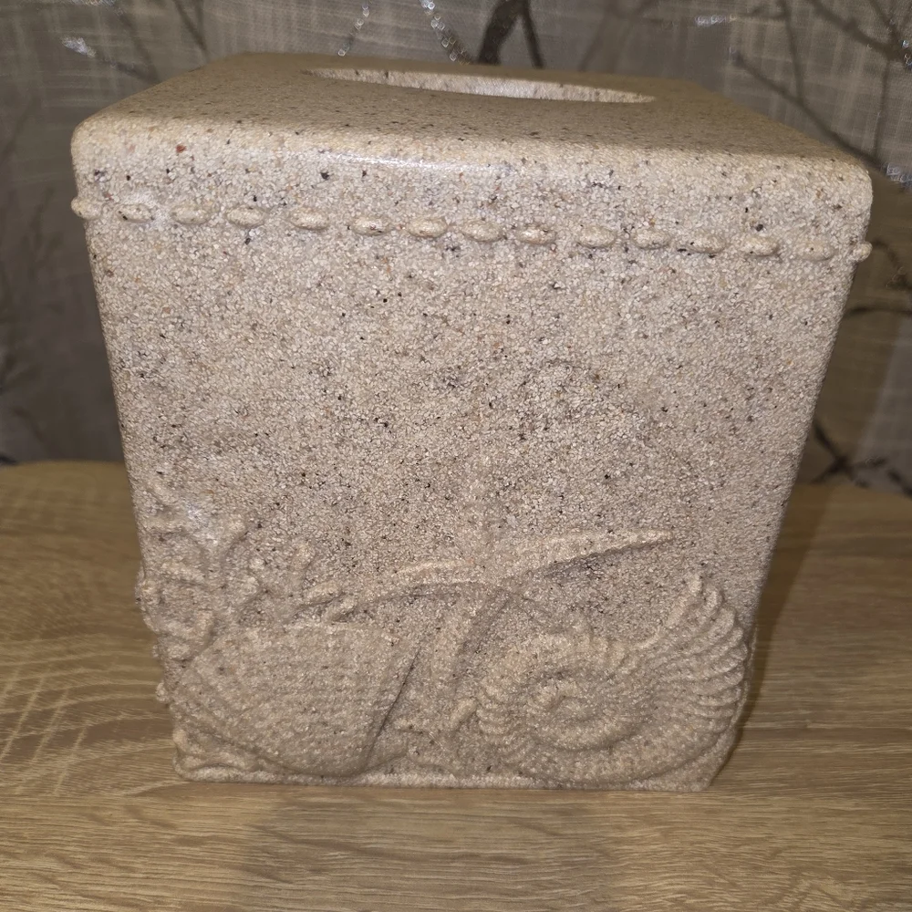 Elegant Beach Seashell Tissue Box Cover‎